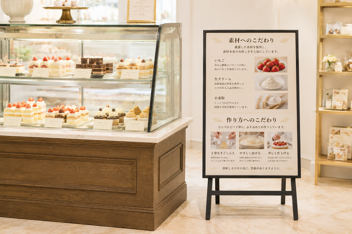 イーゼルスタンド＋縦置きモニターを設置