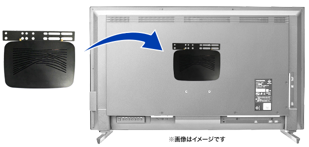 液晶ディスプレイへの取り付けイメージ