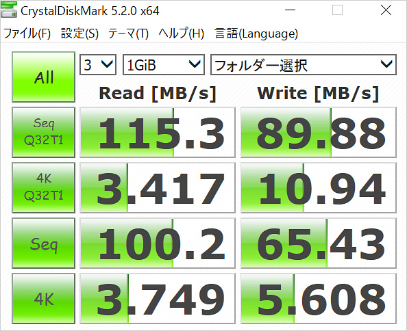 ベンチマークテスト