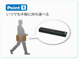 Point 1　いつでも手軽に持ち運べる