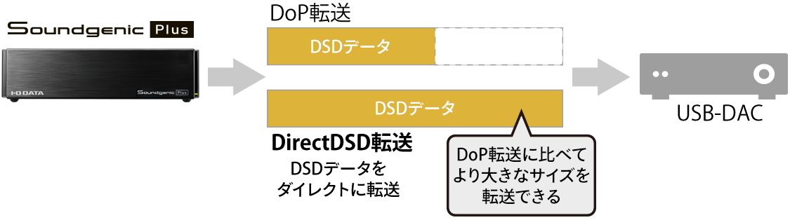 DirectDSDをサポートし、最大DSD22.5MHzに対応