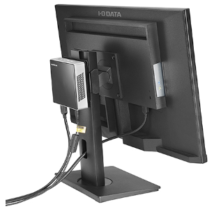 ミニPC 【背面取り付け可能コンパクトtype】 IODATA】モニターに小型PC(miniPC)を取り付けたい | アイ・オー