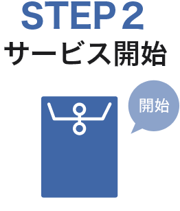 STEP2　パッケージ到着